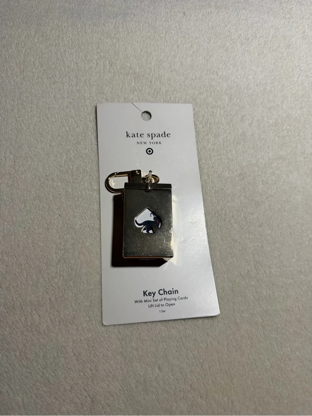 Kate Spade Target Playing Cards Keychain Bag Charm